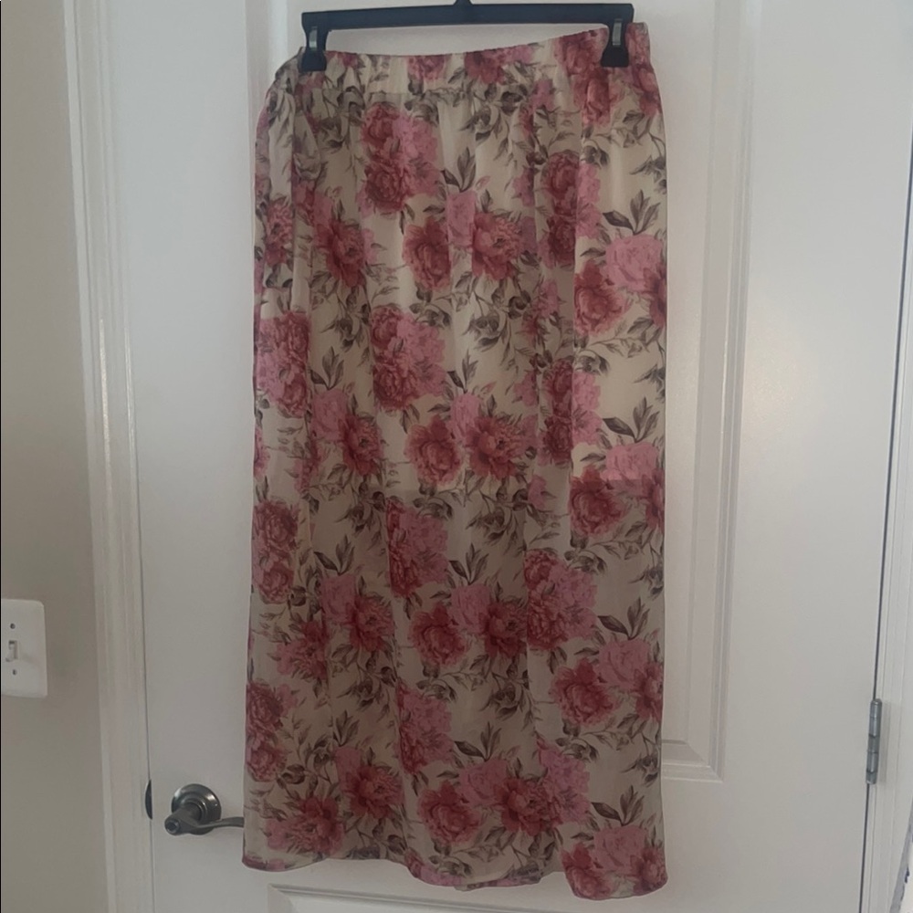 Floral Pink Skirt